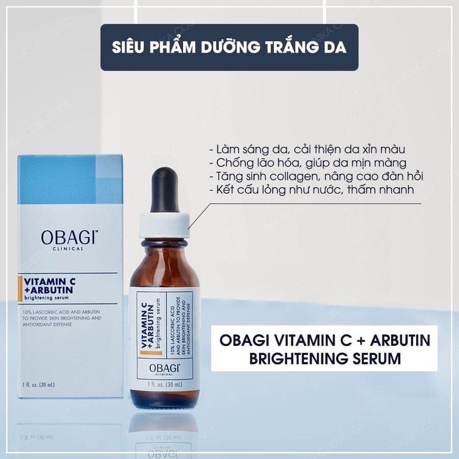 Serum dưỡng trắng da OBAGI CLINICAL Vitamin C+ Arbutin Brightening 30ml