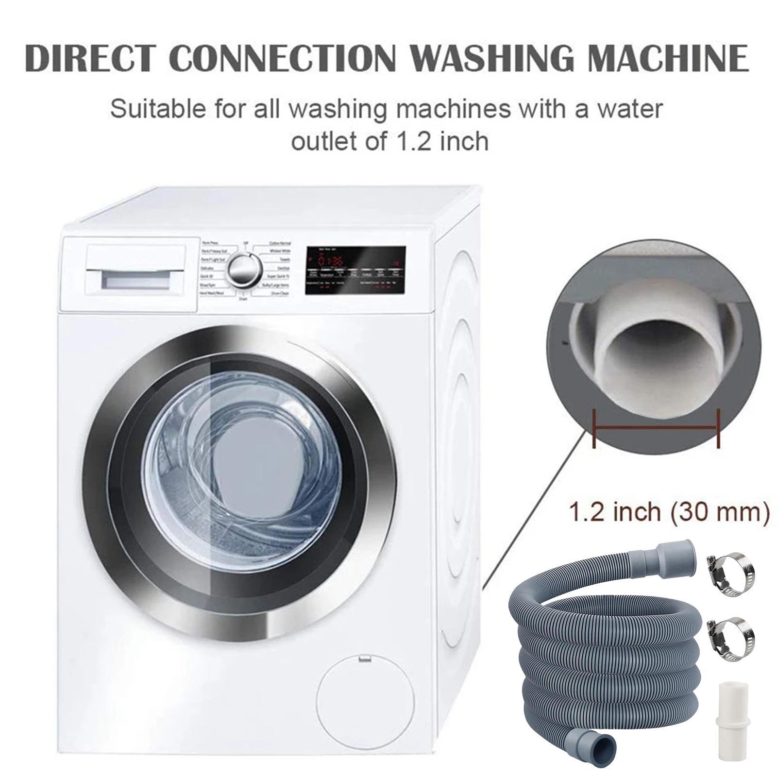 Washing Machine Drain Hose Kit 2M Accessory Easily Install Flexible Replaces