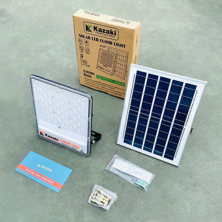 ĐÈN NĂNG LƯƠNG MẶT TRỜI KAZAKI KZ-FLT11-300W- HÀNG CHÍNH HÃNG