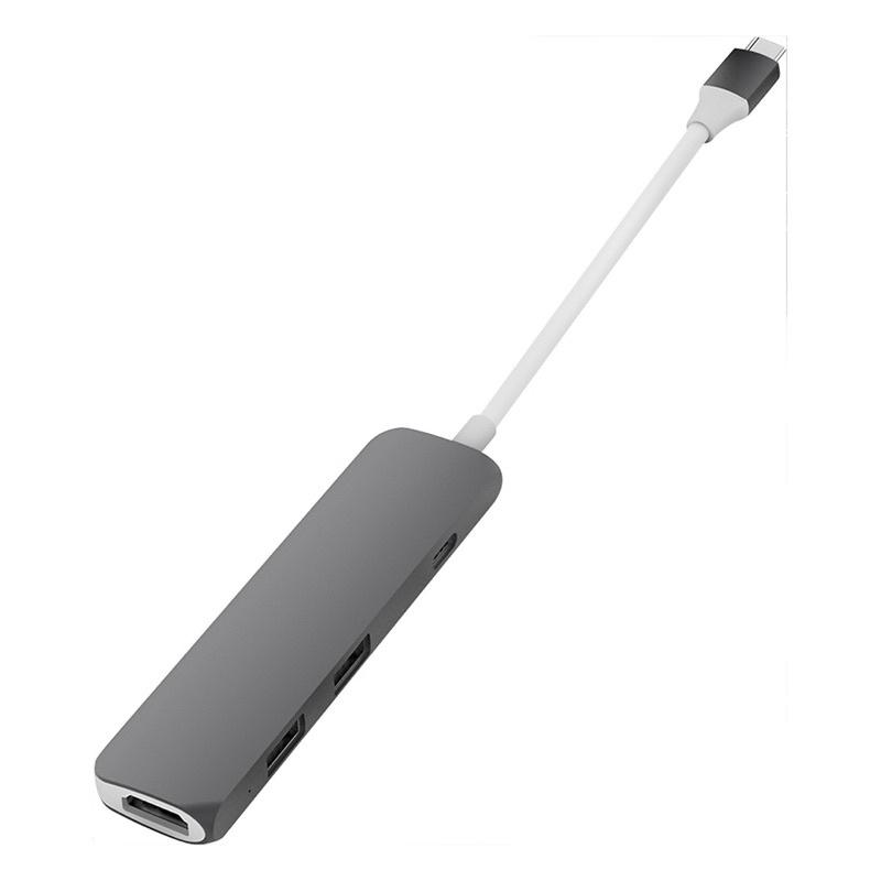 Cổng Chuyển HYPERDRIVE USB TYPE-C HUB WITH 4K HDMI SUPPORT FOR 2016 MACBOOK PRO &amp;amp; 12″ MACBOOK, SURFACE - Hàng Chính Hãng