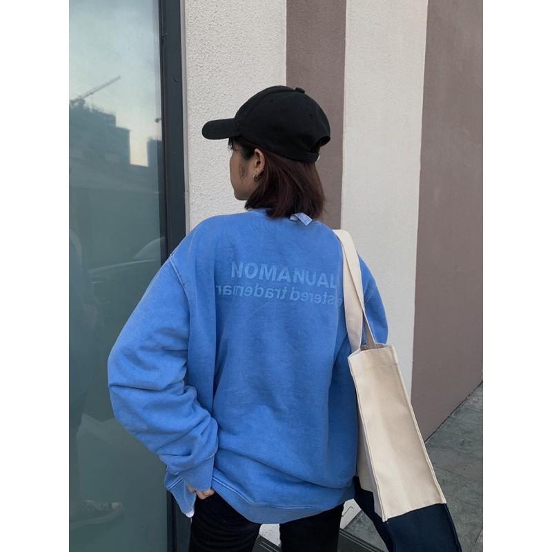 Áo nỉ sweater no ma nual