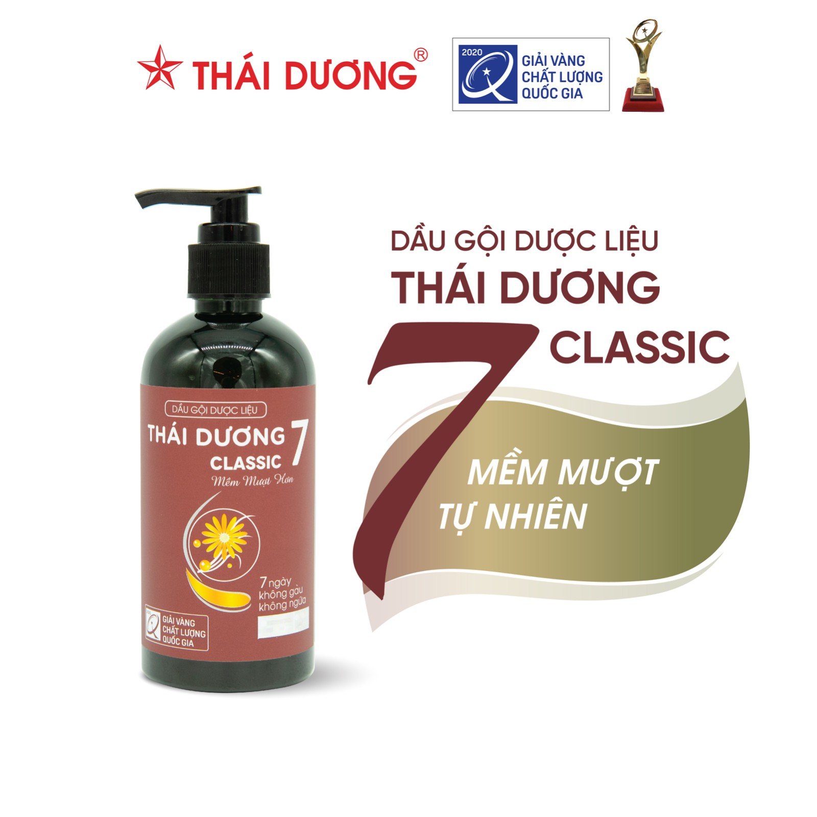 Dầu Gội Dược Liệu Thái Dương 7 Classic 250Ml - Sao Thái Dương