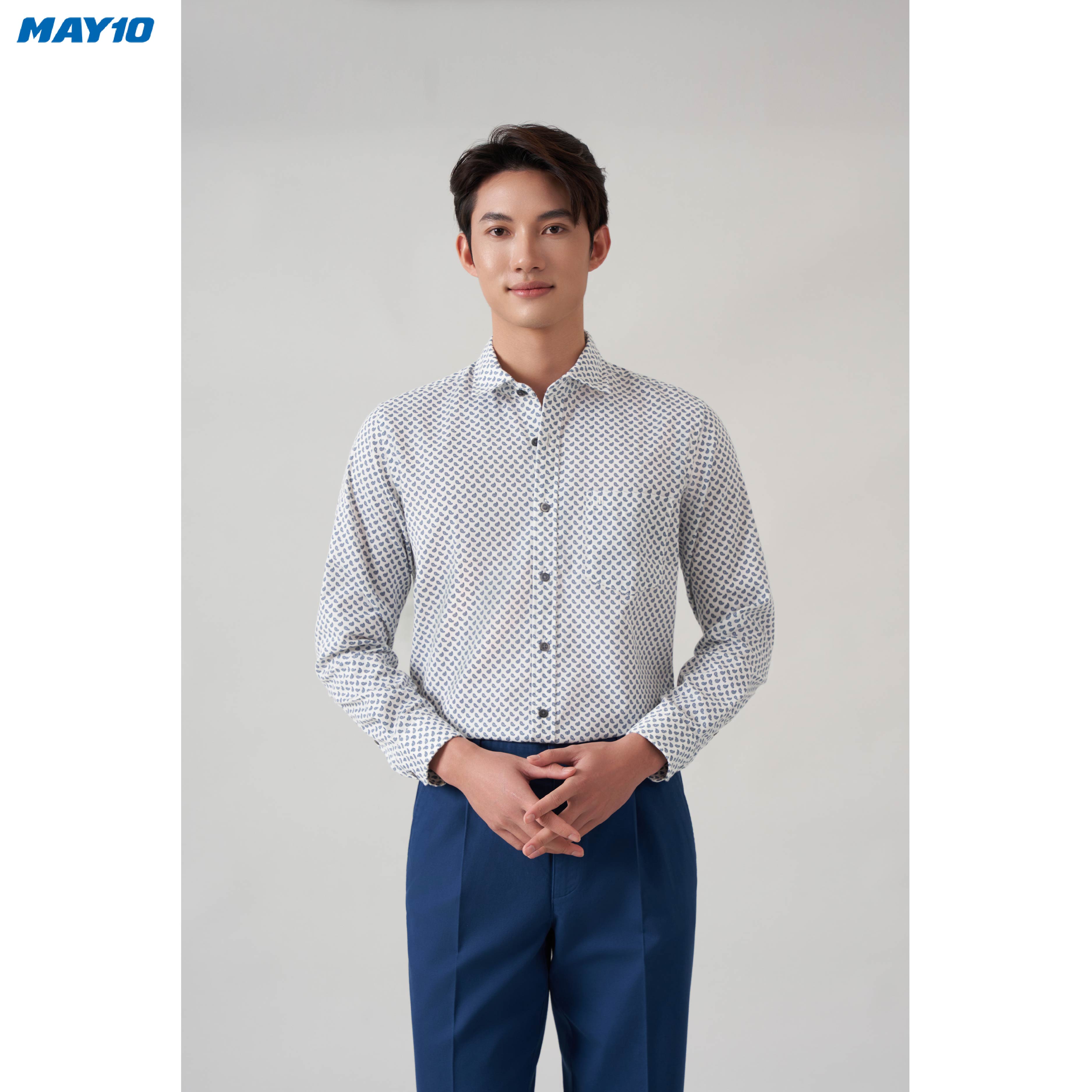 Hình ảnh Áo sơ mi nam dài tay May 10 dáng RegularFit mã 010122412