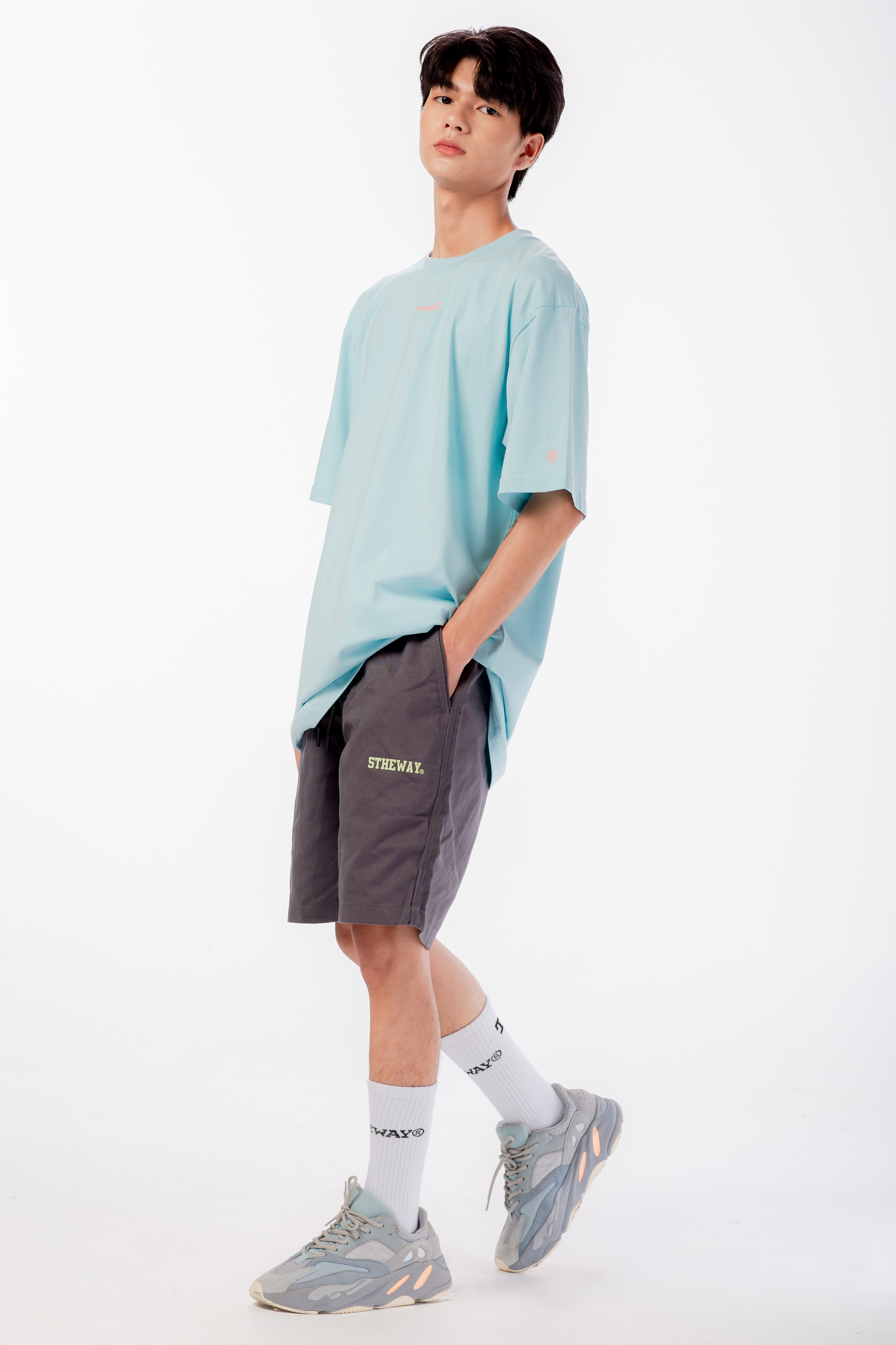 Quần Short 5THEWAY Xám aka 5THEWAY Skater Short in CASTLE ROCK