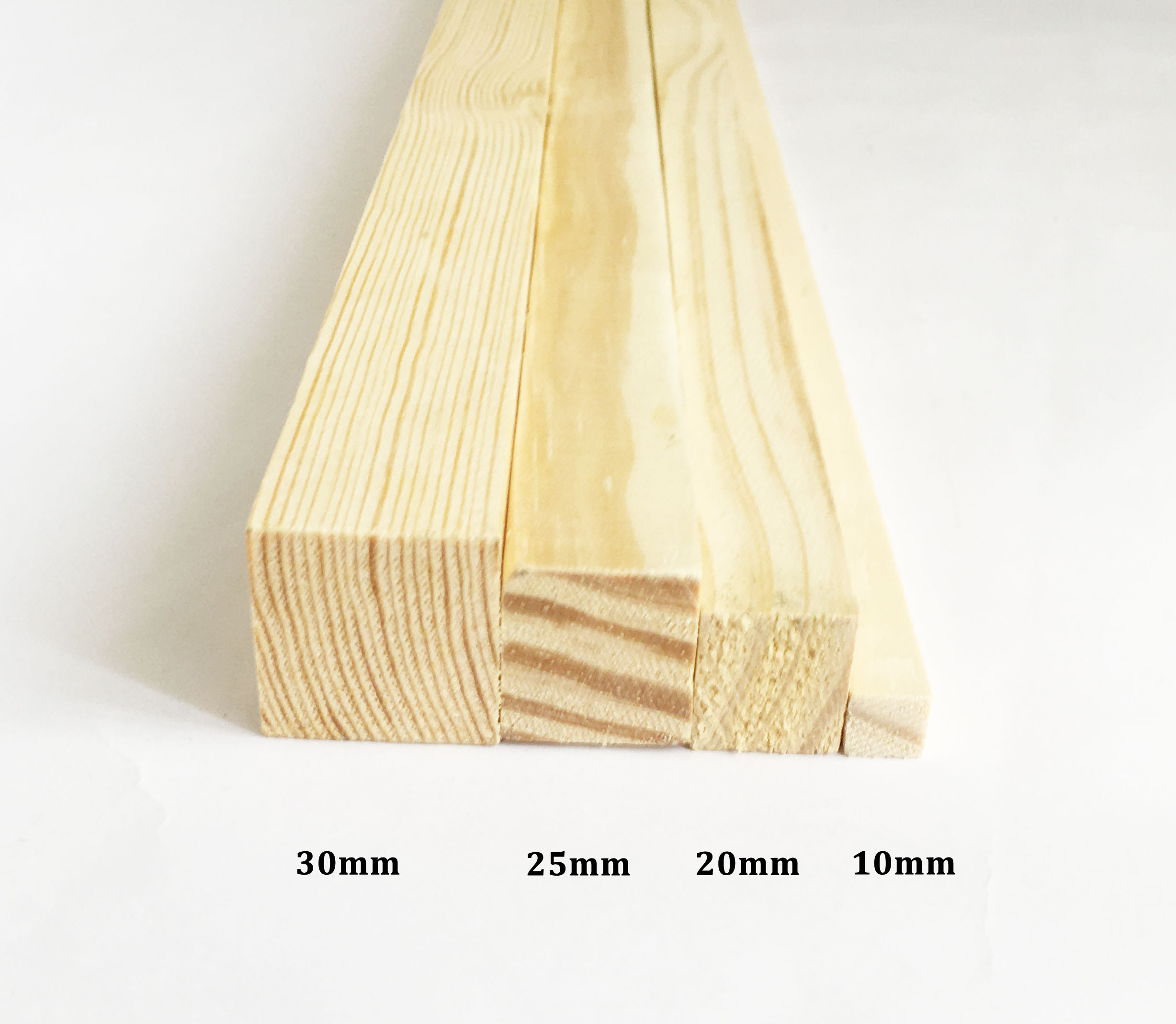 Combo 2 Thanh gỗ vuông đường kính 3cm x dài 50-100cm bằng gỗ thông, làm thanh treo, handmade, decor