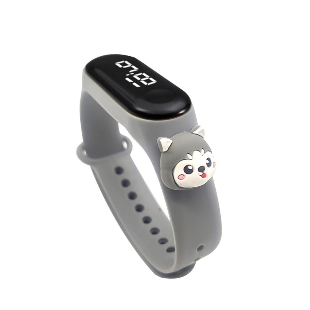 Đồng hồ đeo tay điện tử dây silcon có đèn LED phát sáng cho bé