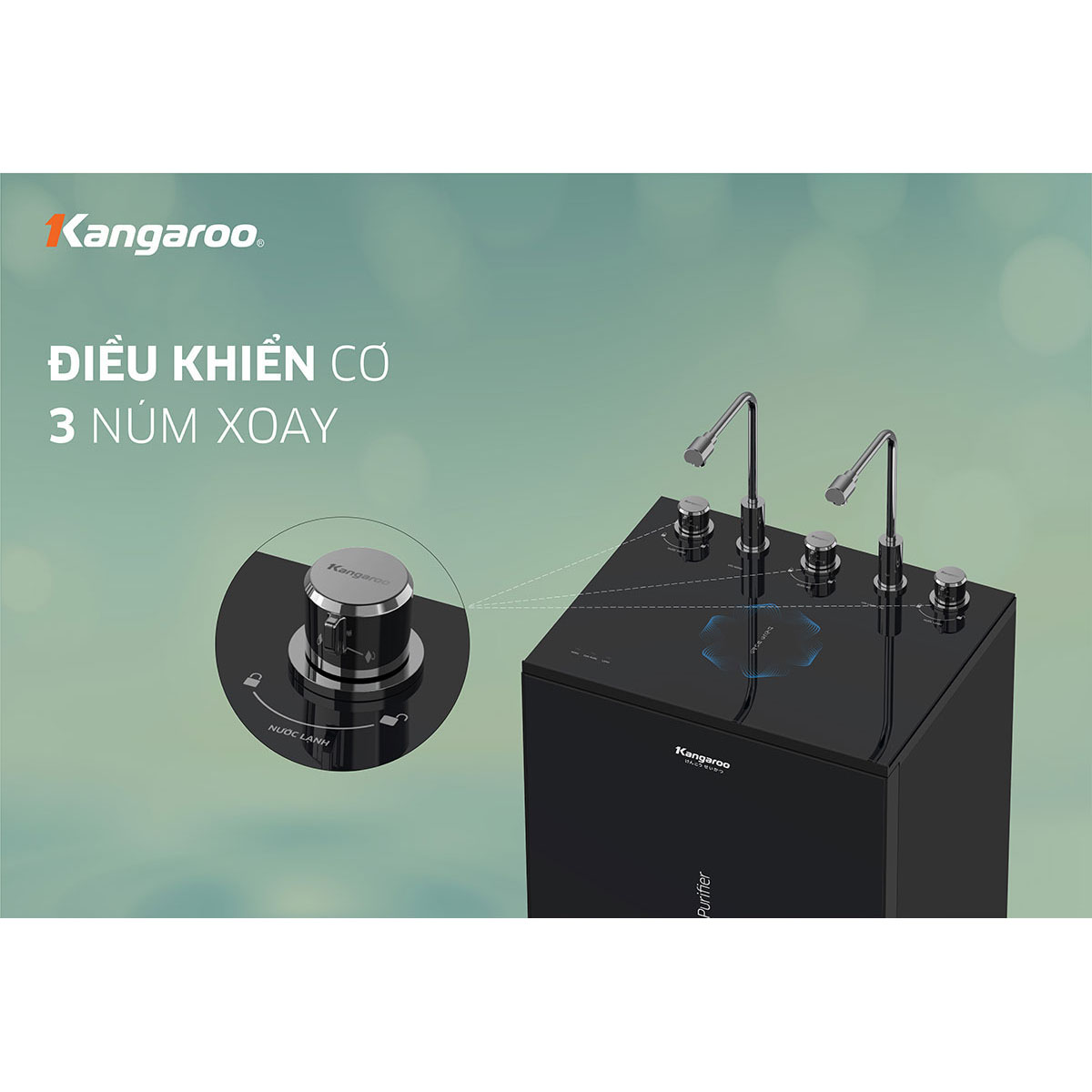 Máy lọc nước Kangaroo RO nóng lạnh Infinity KG10A2I - Hàng chính hãng