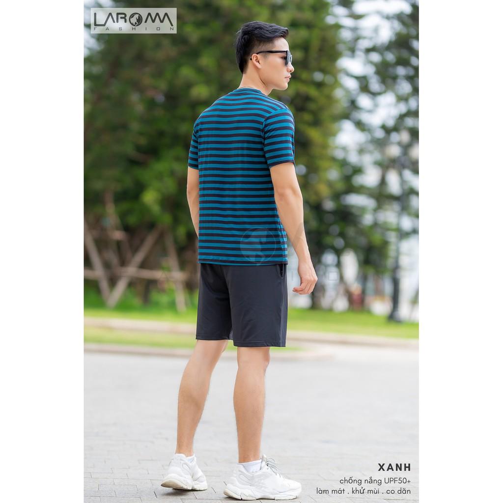 LAROMA Bộ thể thao nam sọc Laroma