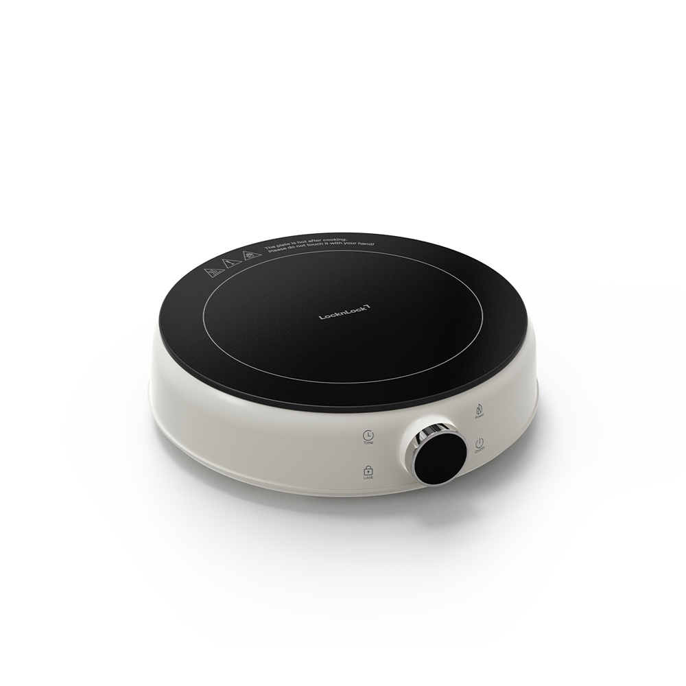 Bếp Điện Từ Mini LocknLock Mini Induction Cooker EJI126IVY 1500W, Hàng Chính Hãng - JoyMall (dùng cho nồi chảo có đường kính từ 17cm đến 20cm)