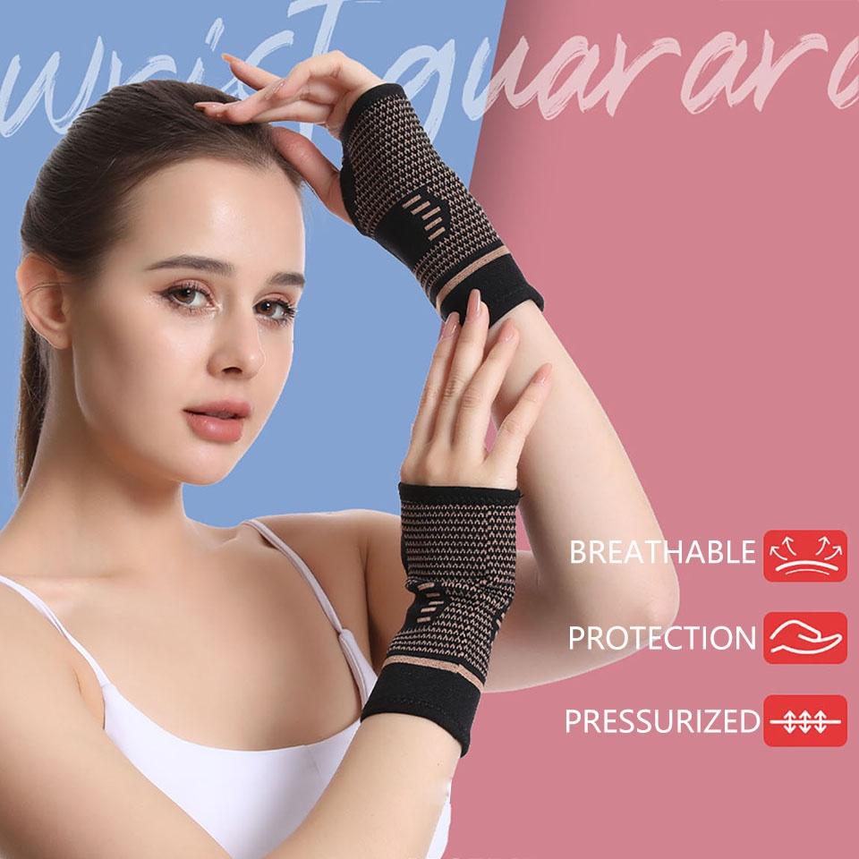 1 Đôi Găng Tay Sợi Đồng Hỗ Trợ Giảm Đau Nhức Cổ Tay
