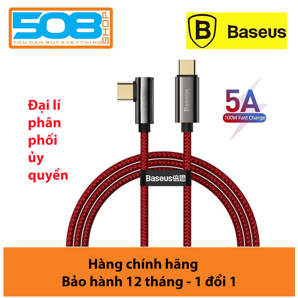 Cáp sạc Baseus iPhone 20W đầu gập, Cáp sạc Type C to IP Baseus Legend Series Elbow Fast Charging Data Cable Type C to IP PD 20W