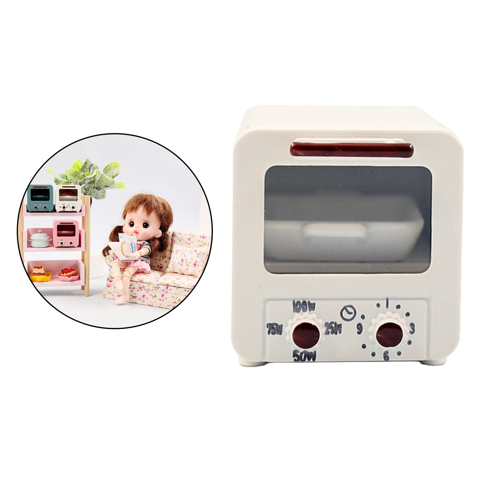 1:12 Dollhouse Microwave House for 1/8 Kitchen Accessory White