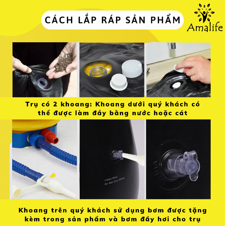 Bao trụ đấm bốc phản xạ tự cân bằng Pure boxing 1.0 kèm bơm cao 155cm (Tặng kèm 1 món quà tri ân) - Hàng chính hãng