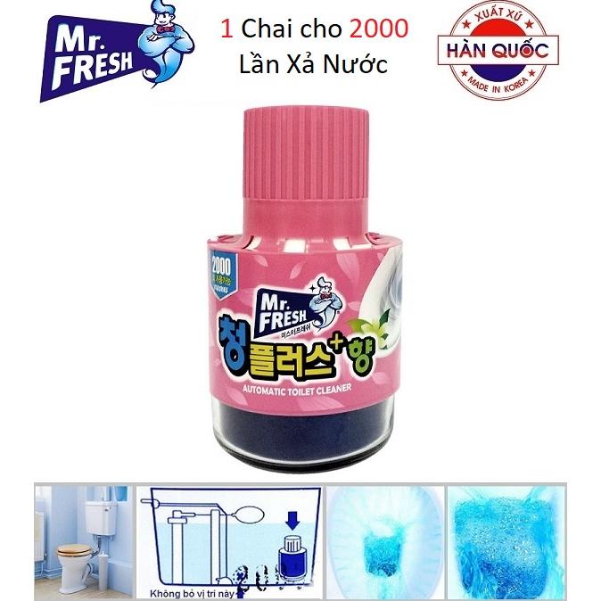 Combo 4 chai tẩy diệt khuẩn hương hoa ly Mr Fresh Korea 180g