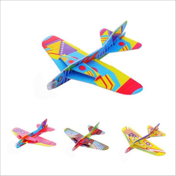Máy bay xốp ném tay và kéo ná - Mô hình đồ chơi nhẹ, bền, đẹp, rẻ, thú vị cho bé và gia đình A82