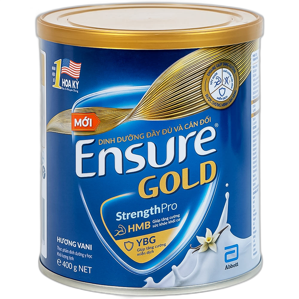 Thực phẩm dinh dưỡng y học: Ensure Gold vani 400g