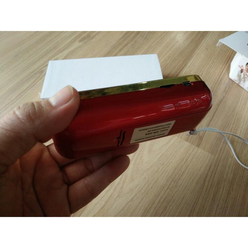 Loa Radio Mini CR-25 -Kích Thước Nhỏ Gọn - Âm Thanh 2.0 - Loa Sử Dụng Pin Rời 500mAh