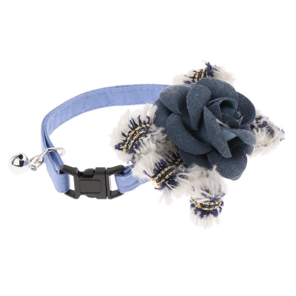 Small Medium Dog Adjustable Collar Flower Bowtie, Daily Dog Grooming Costume