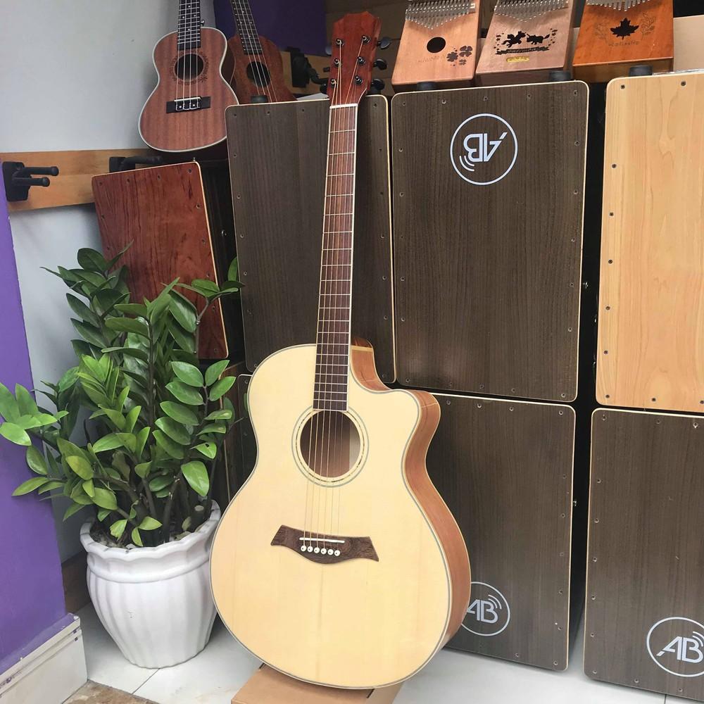 ĐÀN GUITAR ACOUSTIC GỖ THỊT CAO CẤP SVA4 - TẶNG FULL PHỤ KIỆN