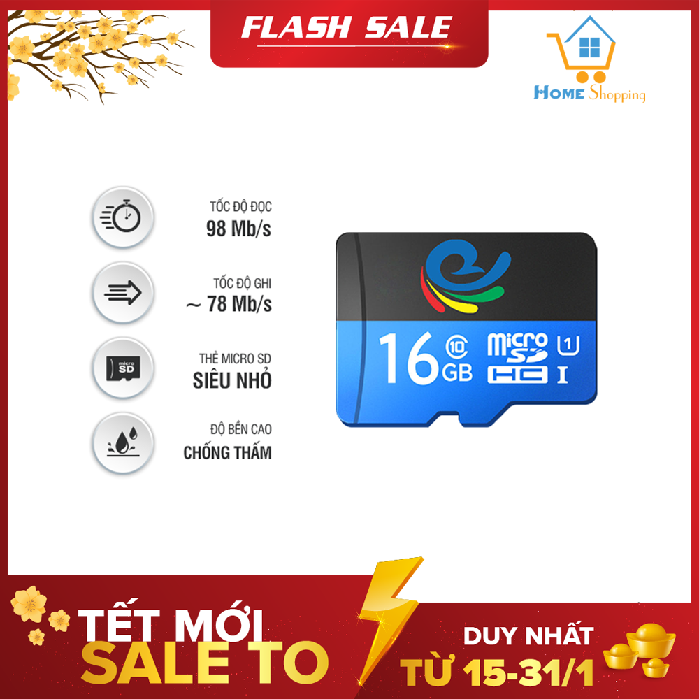 Thẻ Nhớ Micro SD Class 10 - Chính Hãng