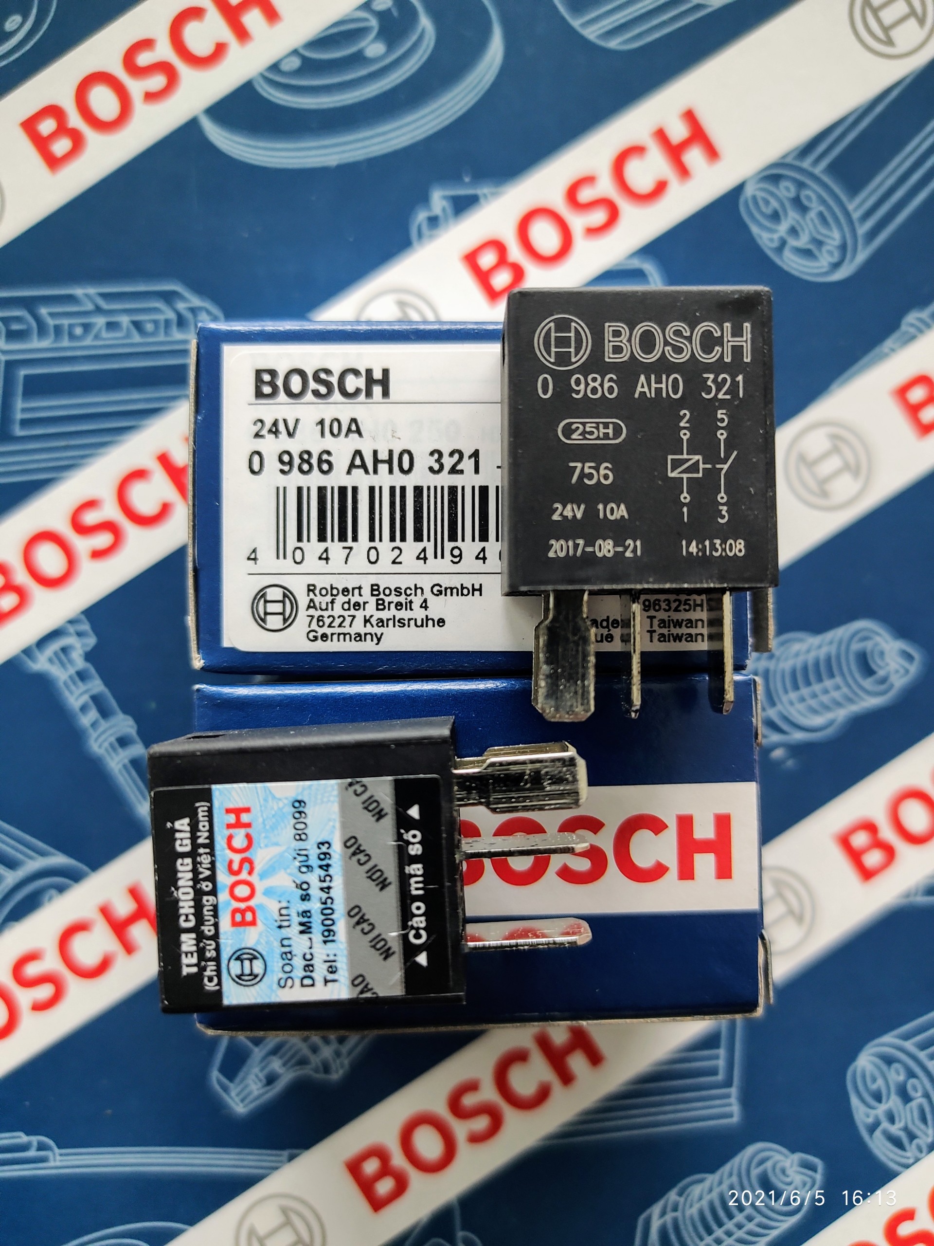 Relay Rờ le Mini Bosch 4 Chân 24V 10A - Relay 321