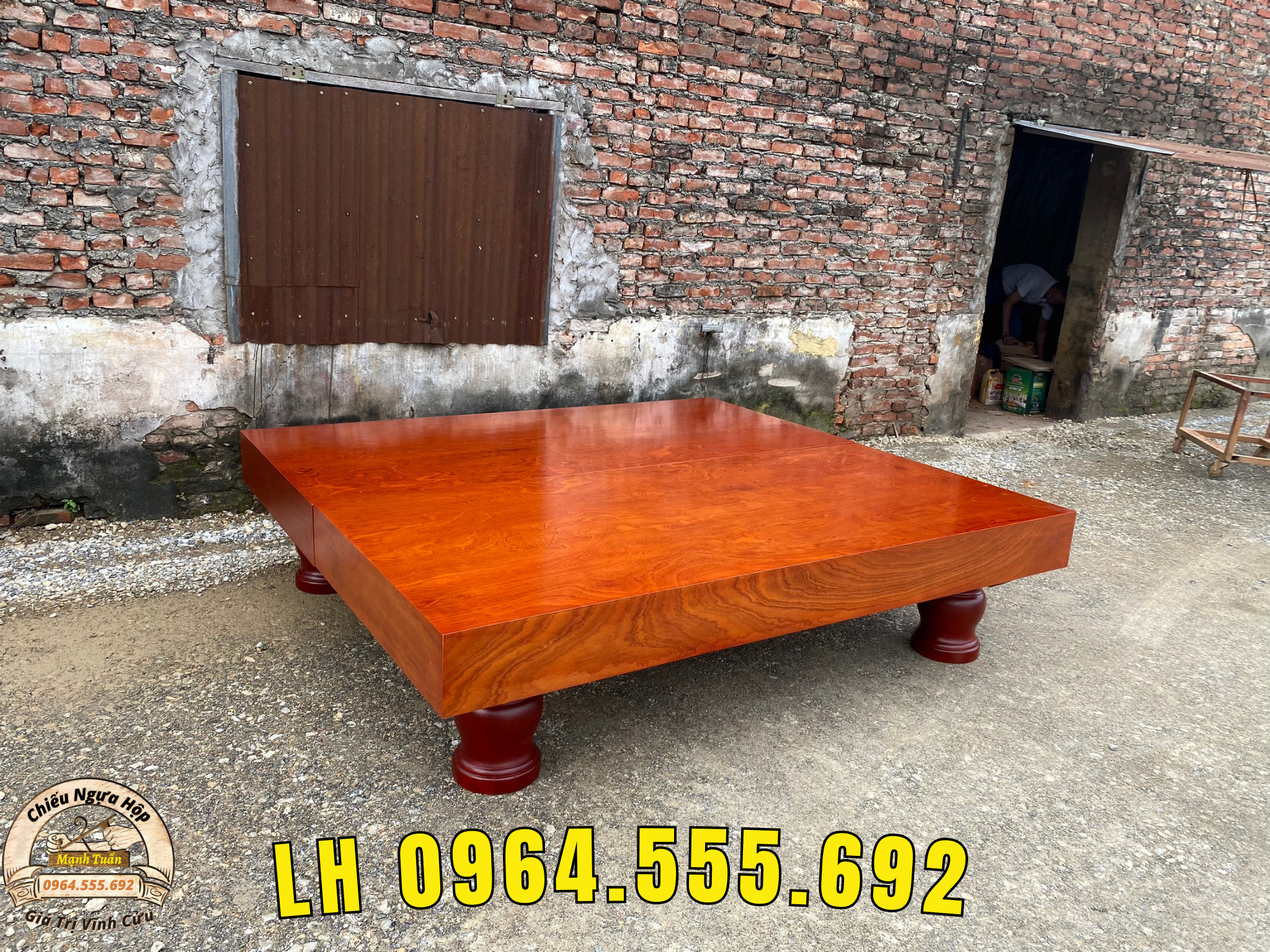 Sập Chiếu Ngựa Hộp - - Gỗ Xoan Đào