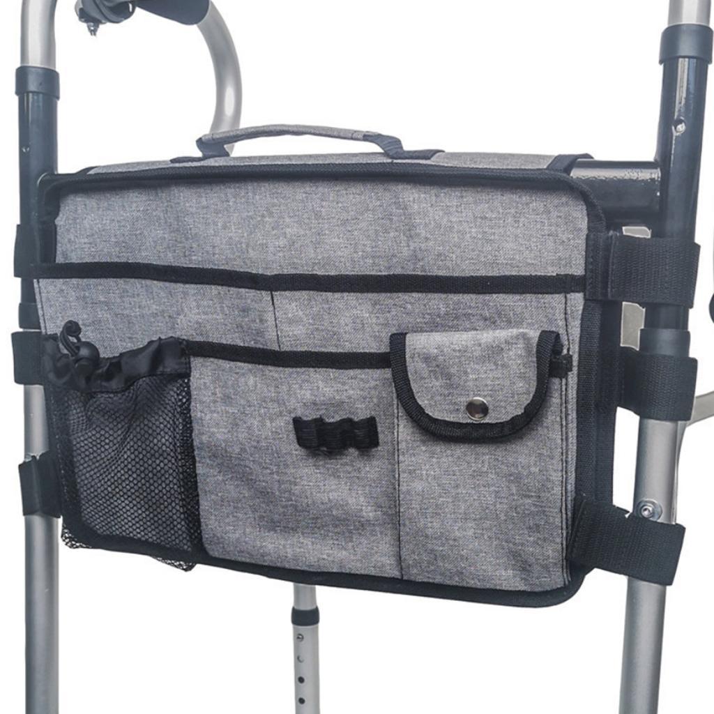 2Pcs Universal Wheelchair Storage Organizer Holder