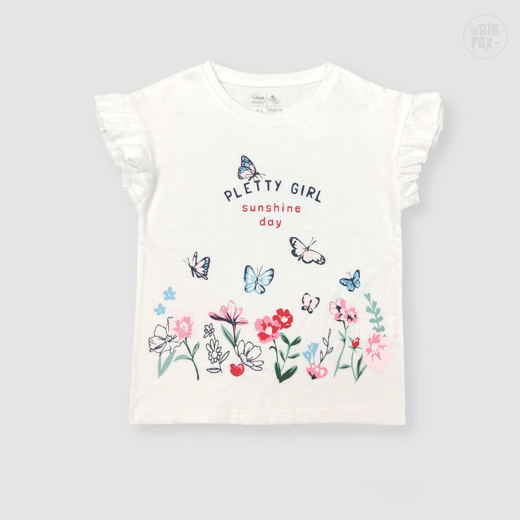 Đồ Bộ Bé Gái Size Đại Bigfox Miss Meow Mùa Hè Kiểu Hàn Quốc Vải Cotton Mềm Mại In Pletty Girl Dễ Thương Size 3-11 Tuổi 30kg 40kg