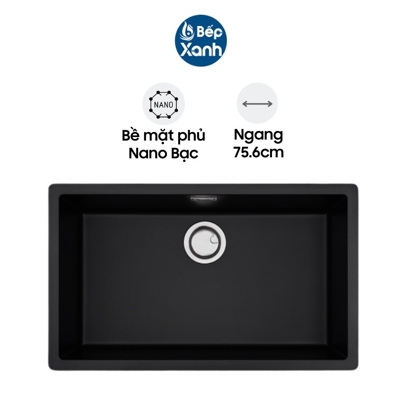 Chậu Rửa Chén Đá Malloca ZEN K-13040 - Ngang 75.6cm - Lắp Nổi/Lắp Âm - Hàng Chính Hãng