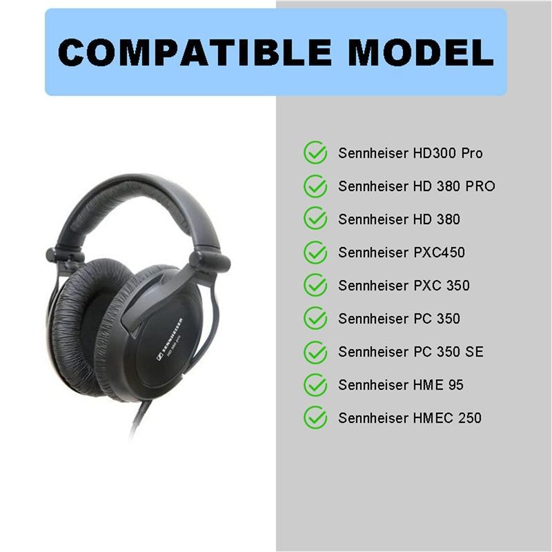 1 Cặp Miếng Đệm Tai Nghe Thay Thế Cho Sennheiser PXC450 PXC350 PC350 SE HD380 HD300 PRO HD700 HME 95 HMEC 250 ONE G4ME ZERO