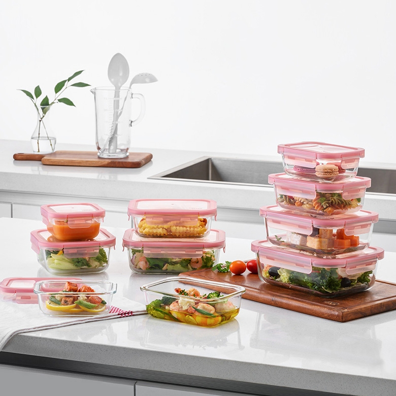 Hộp Thủy Tinh Rose Glass LocknLock Chịu Nhiệt, Hàng Chính Hãng, Sử Dụng Được Lò Vi Sóng - JoyMall
