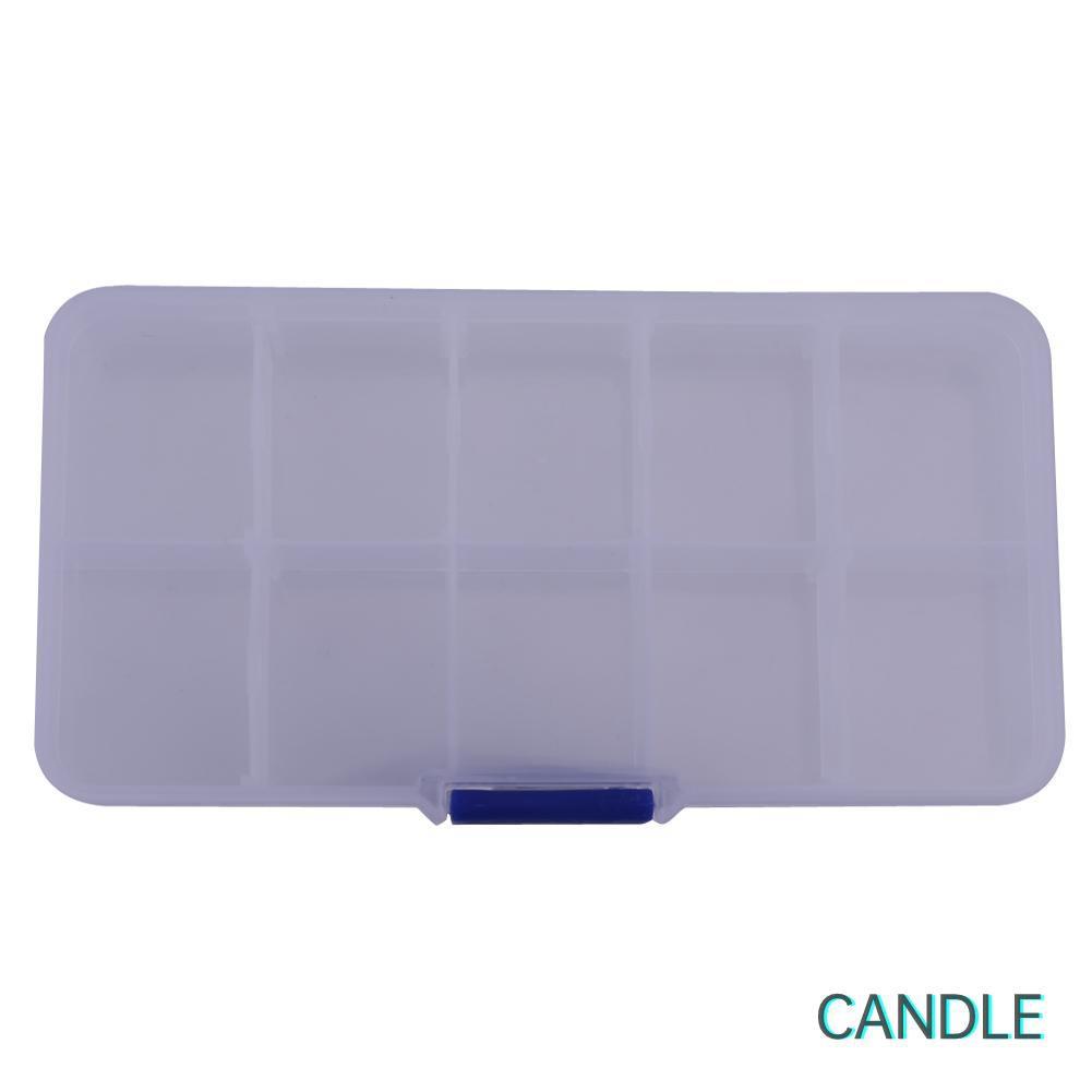 Hộp Đựng Mồi Câu Cá Bằng Nhựa Trong Suốt 10 Ngăn
