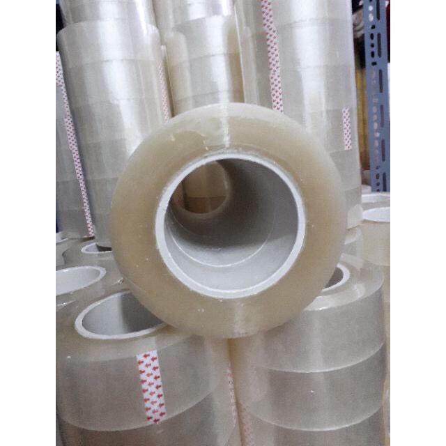 COMBO 6 cuộn băng dính băng keo nhỏ loại 0.4kg đóng gói dán hàng siêu dính, siêu chắc 3 màu trắng trong, vàng chanh, đục