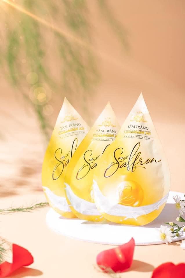 Combo Kem Body Collagen X3 Luxury + Tắm Trắng Mix Saffron + Kích Trắng Da Toàn Thân X3