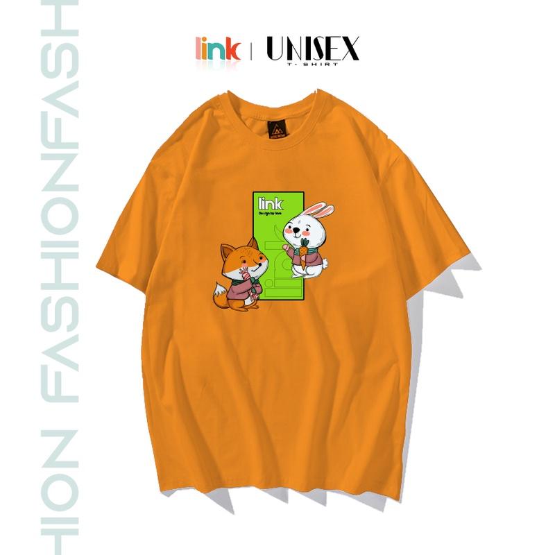 Áo phông THỎ SÓI CUTE dáng rộng tay lỡ unisex
