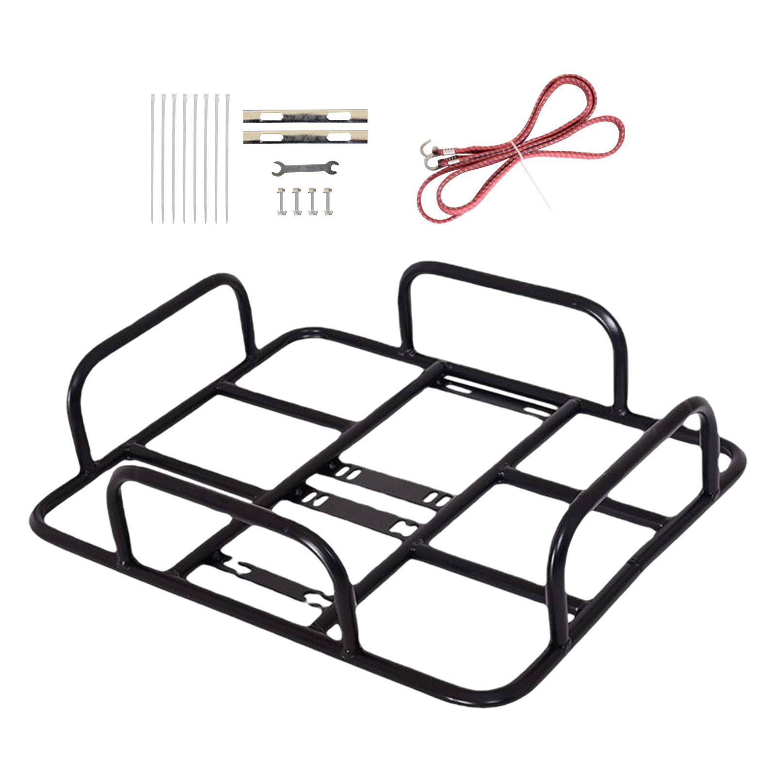 Bike Basket Basket Metal Detachable Bike Cargo Rack Cycling Accessories Panniers Front Handlebar Bike Basket for Mountain Road Bikes