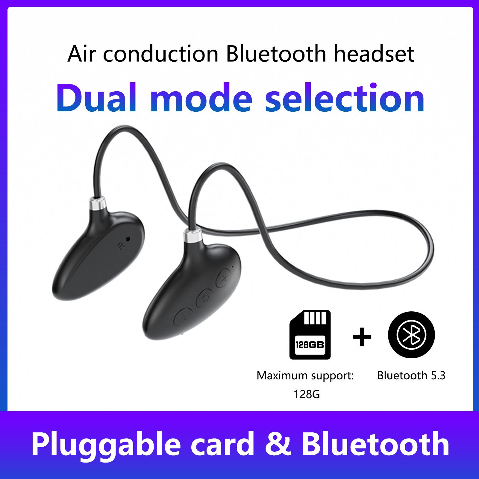 Giá tốt nhất Tai nghe Bluetooth dẫn khí mới của Amazon thể thao thẻ cắm không dây treo cổ không tai nghe Bluetooth trong tai