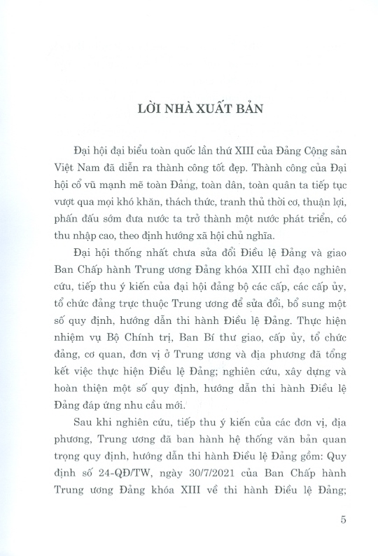 Sách Hỏi - Đáp Về Quy Định Và Hướng Dẫn Thi Hành Điều Lệ Đảng - NXB Chính Trị Quốc Gia Sự Thật