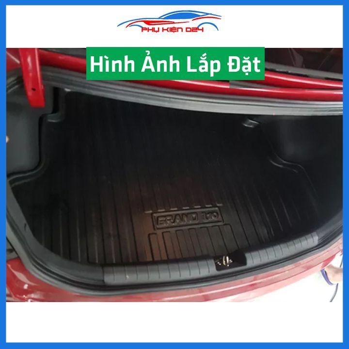 Thảm nhựa lót cốp cho I10 sedan 2014-2015-2016-2017-2018-2019-2020-2021 nhựa dẻo dày dặn đàn hồi tốt