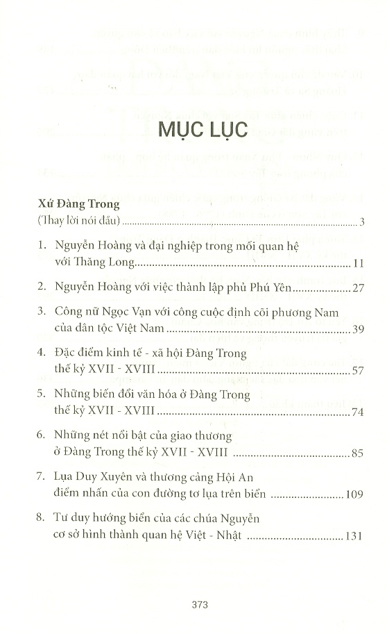 Đàng Trong - Lịch Sử Và Văn Hóa