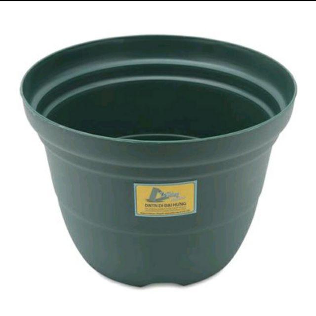 Chậu nhựa cao cấp trồng cây - KT: R24cm x C17cm