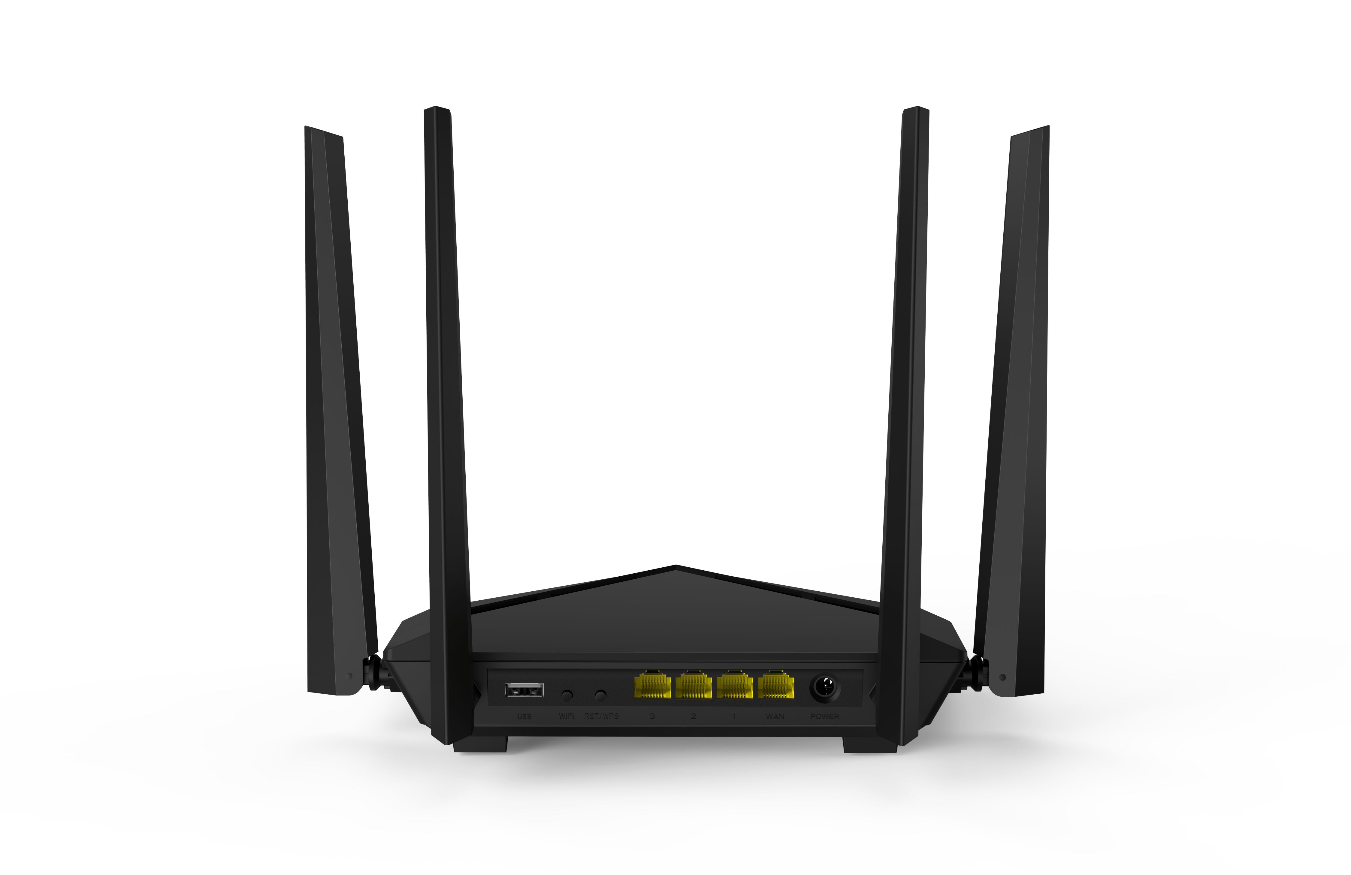 Bộ phát wifi không dây tốc độ 1200 Mbps 4 râu băng tần kép Wireless Router AC10U Tenda hàng chính hãng
