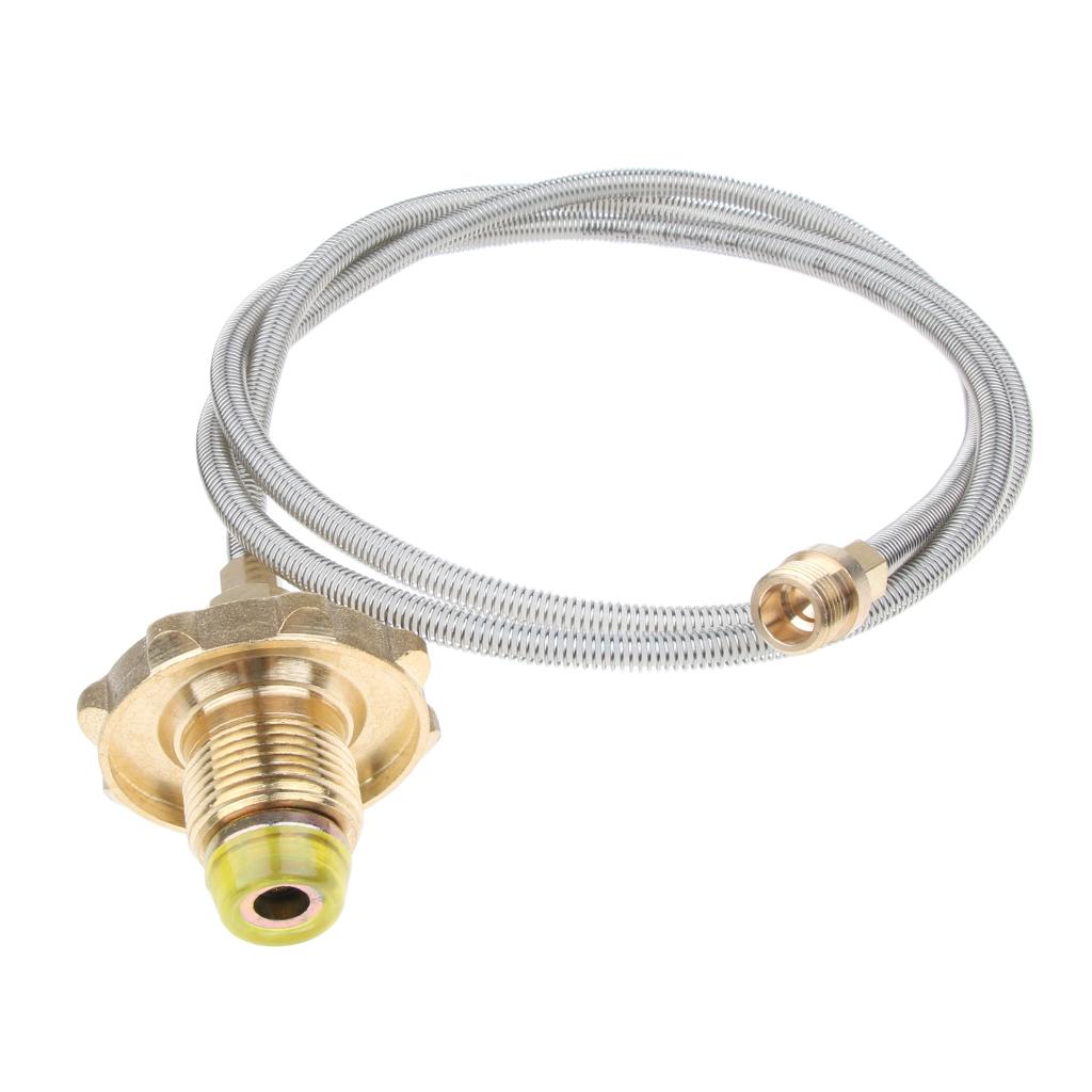 Camping Stove High-Pressure Propane Hose And Adapter For Flat Gas Tank