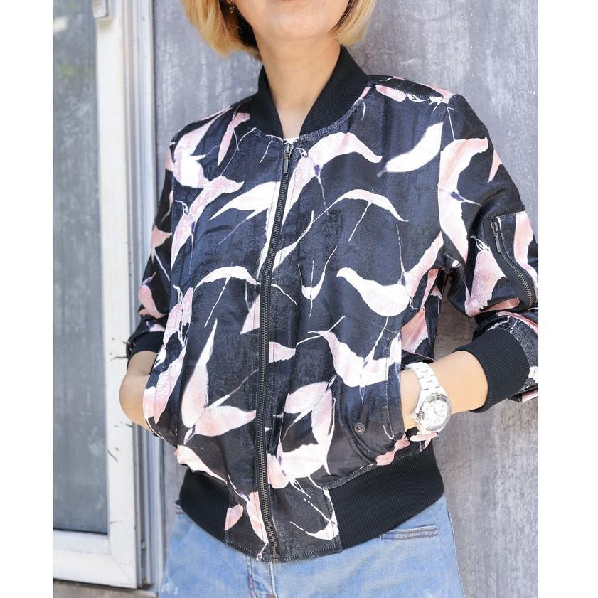 Áo khoác bomber khóa kéo tay thời trang chính hãng TK FASHION K102