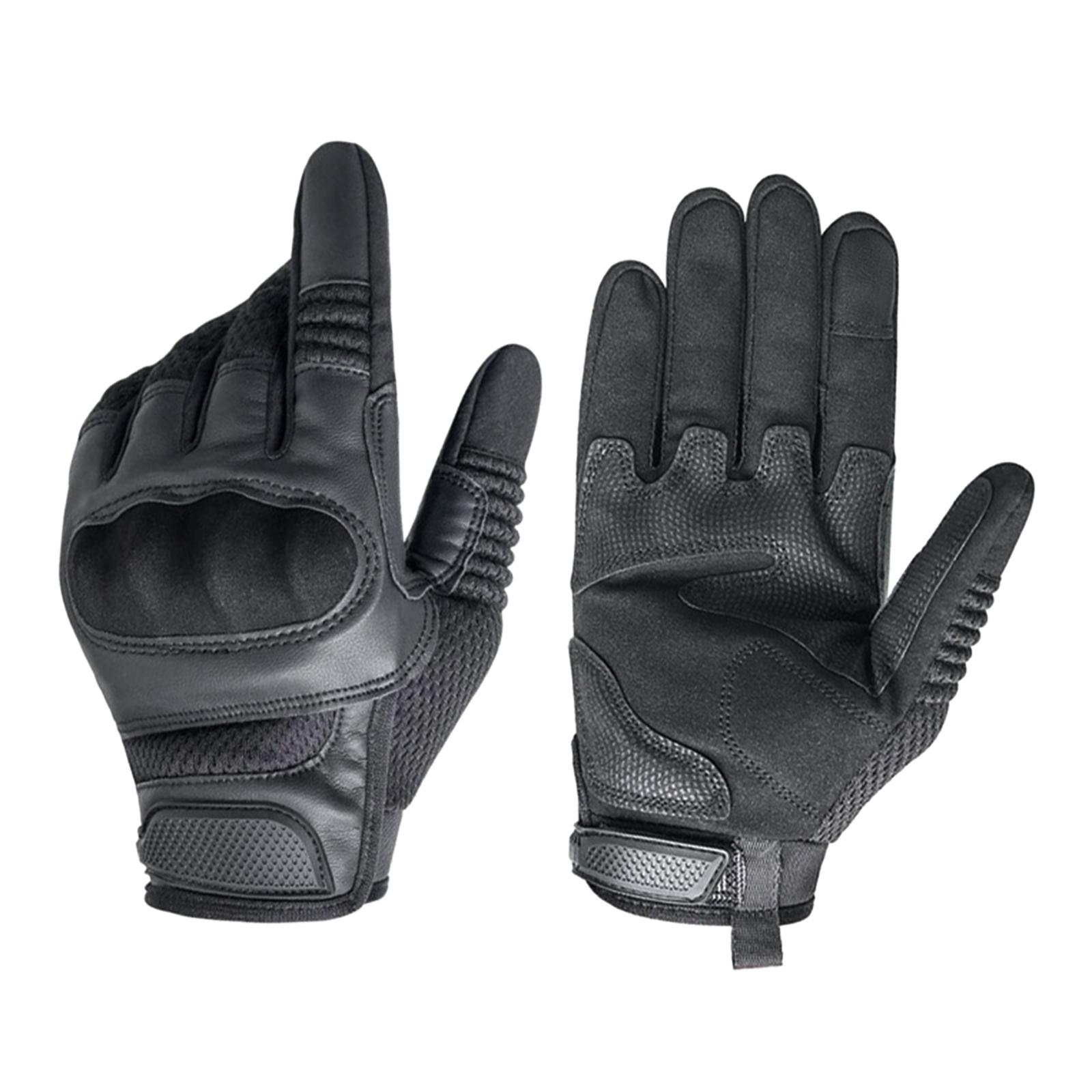 2xWinter Thermal Ski Gloves Touchscreen Waterproof Snow Gloves Black M