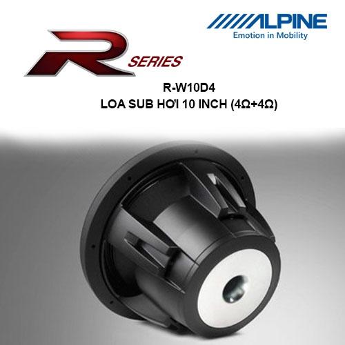 R-W10D4 Loa sub hơi ô tô 10 INCH chính hãng Alpine
