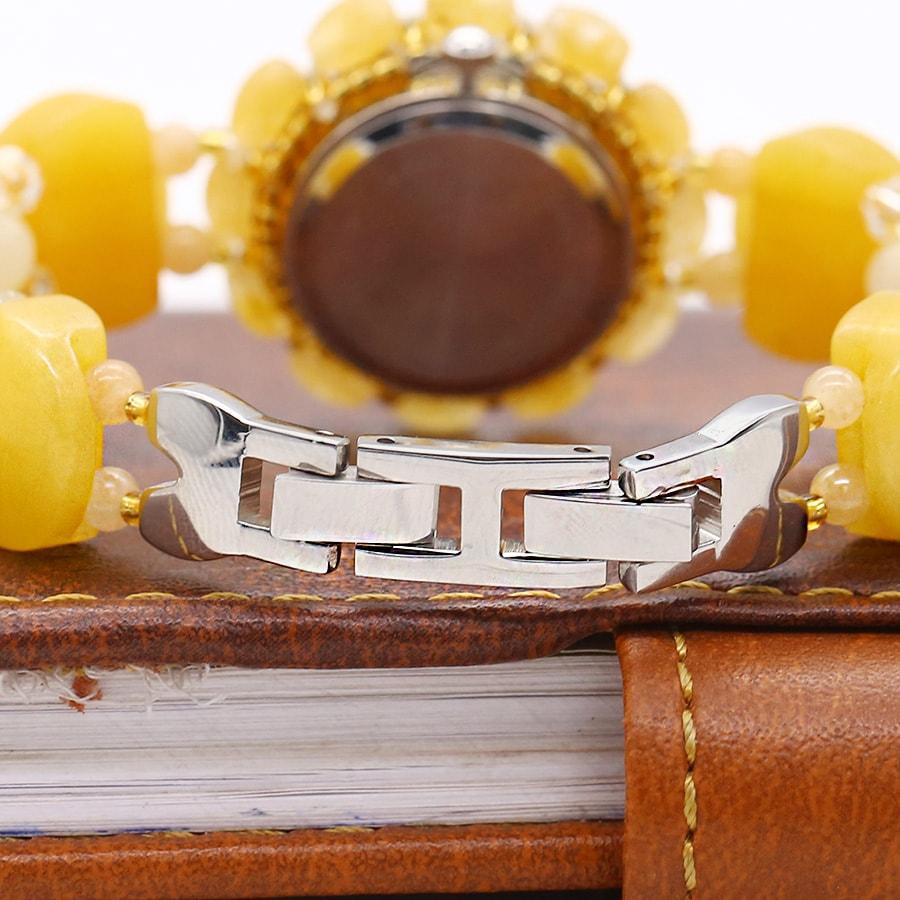 Đồng Hồ Nữ Đá Thạch Anh Topaz Vàng DHN15 Bảo Ngọc Jewelry