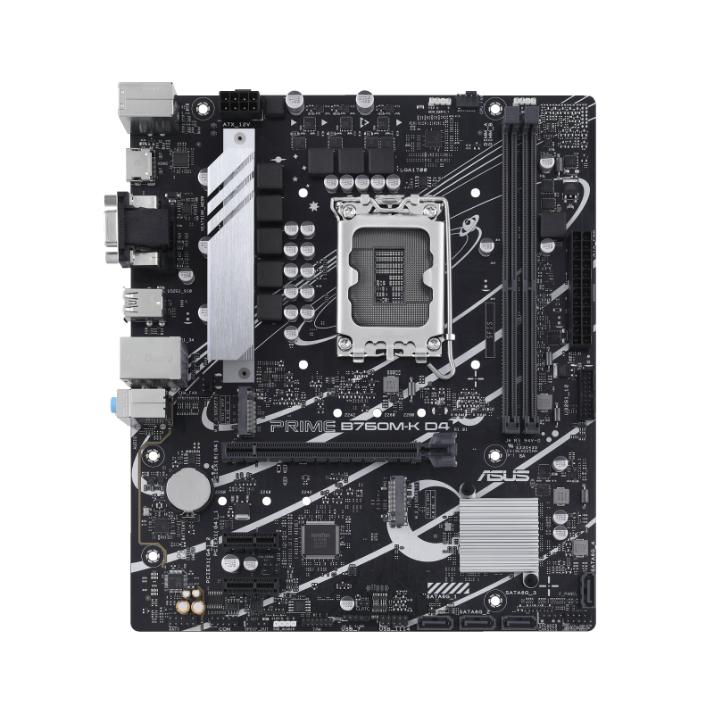 Mainboard ASUS Prime B760M-K D4 | Chipset Intel B760 | Socket LGA 1700 | 2x DDR4 64GB | mATX - Hàng Chính Hãng