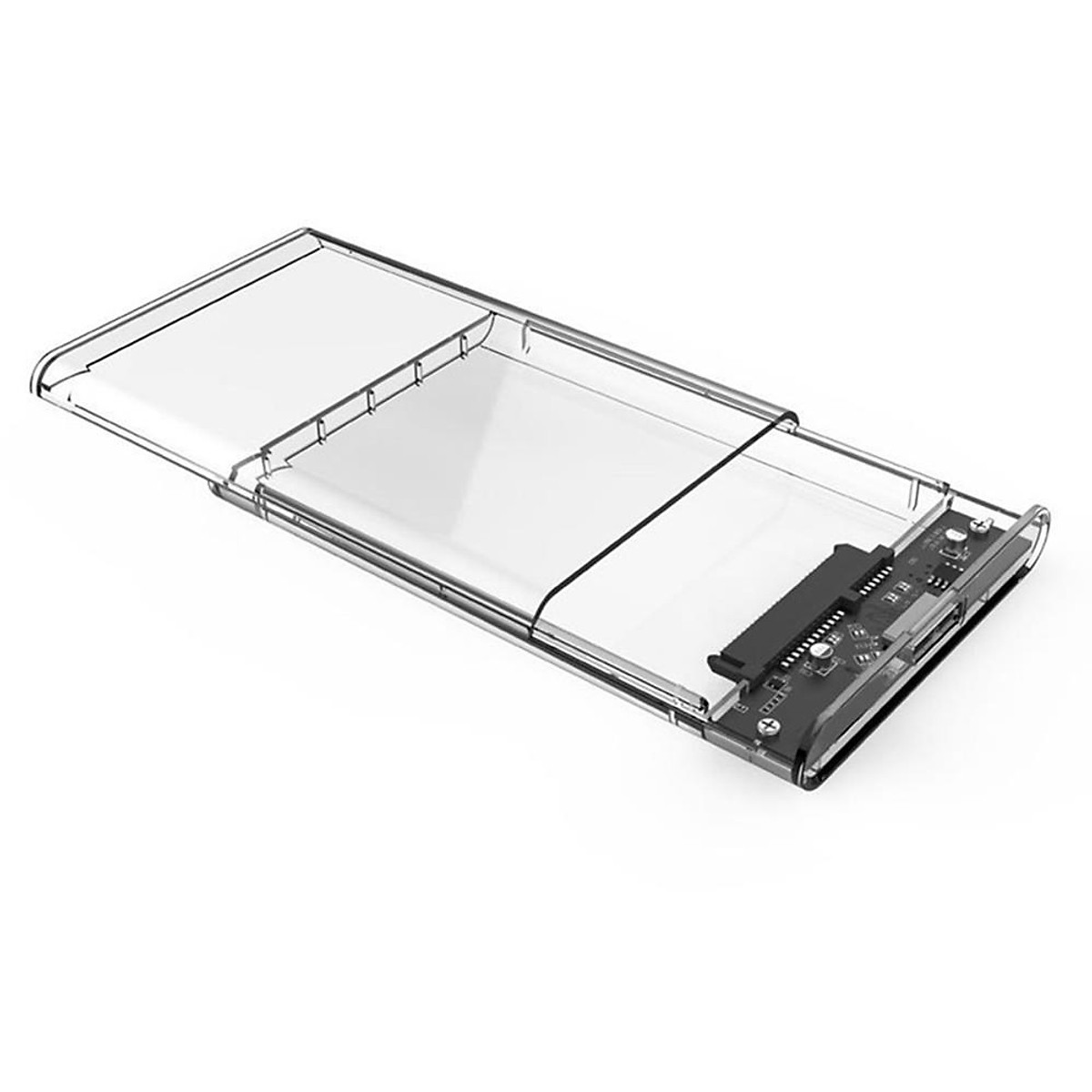 Box Ổ Cứng 2.5 Inch Hộp Đựng Ổ Cứng Di Động HDD VINETTEAM USB 3.0 Nhựa Trong Suốt Tốc Độ 5gbs - Hàng Chính Hãng