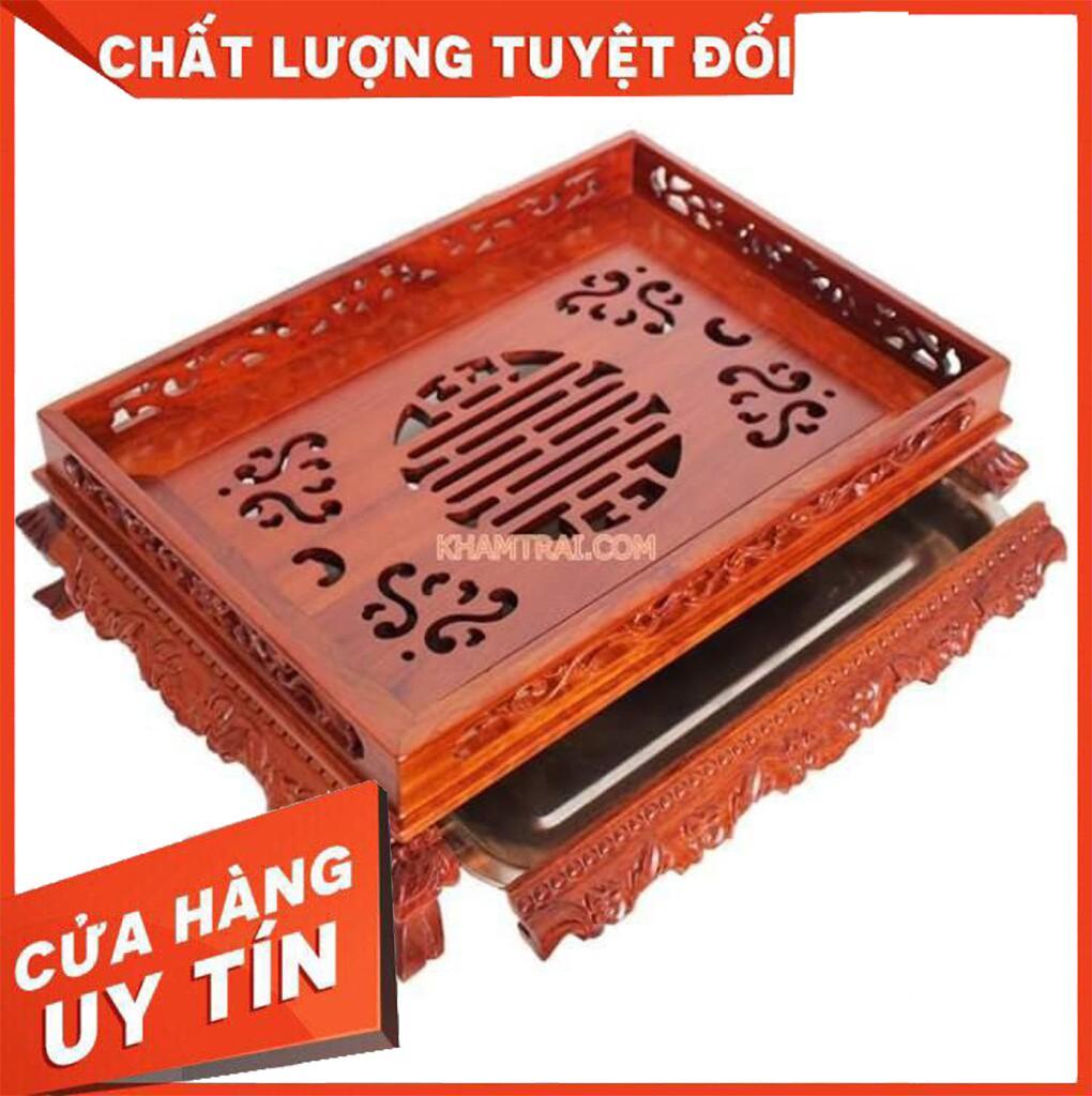 Khay trà gỗ hương Chân quỳ